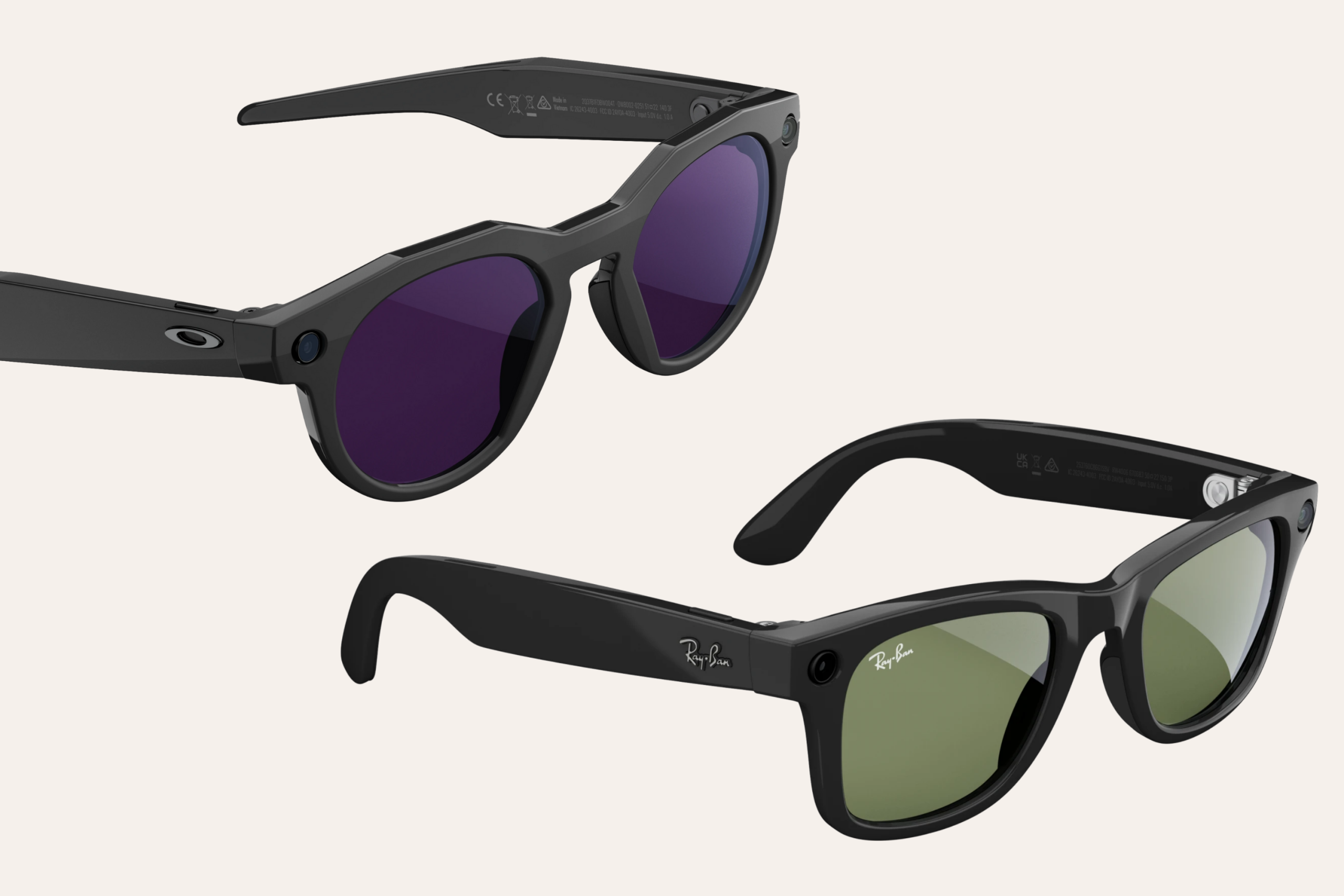 Oakley HSTN Gen 2 AI glasses AND Ray-Ban Wayfarer Glasses (Gen 1) in stock Aurora Eye Care Grande Prairie