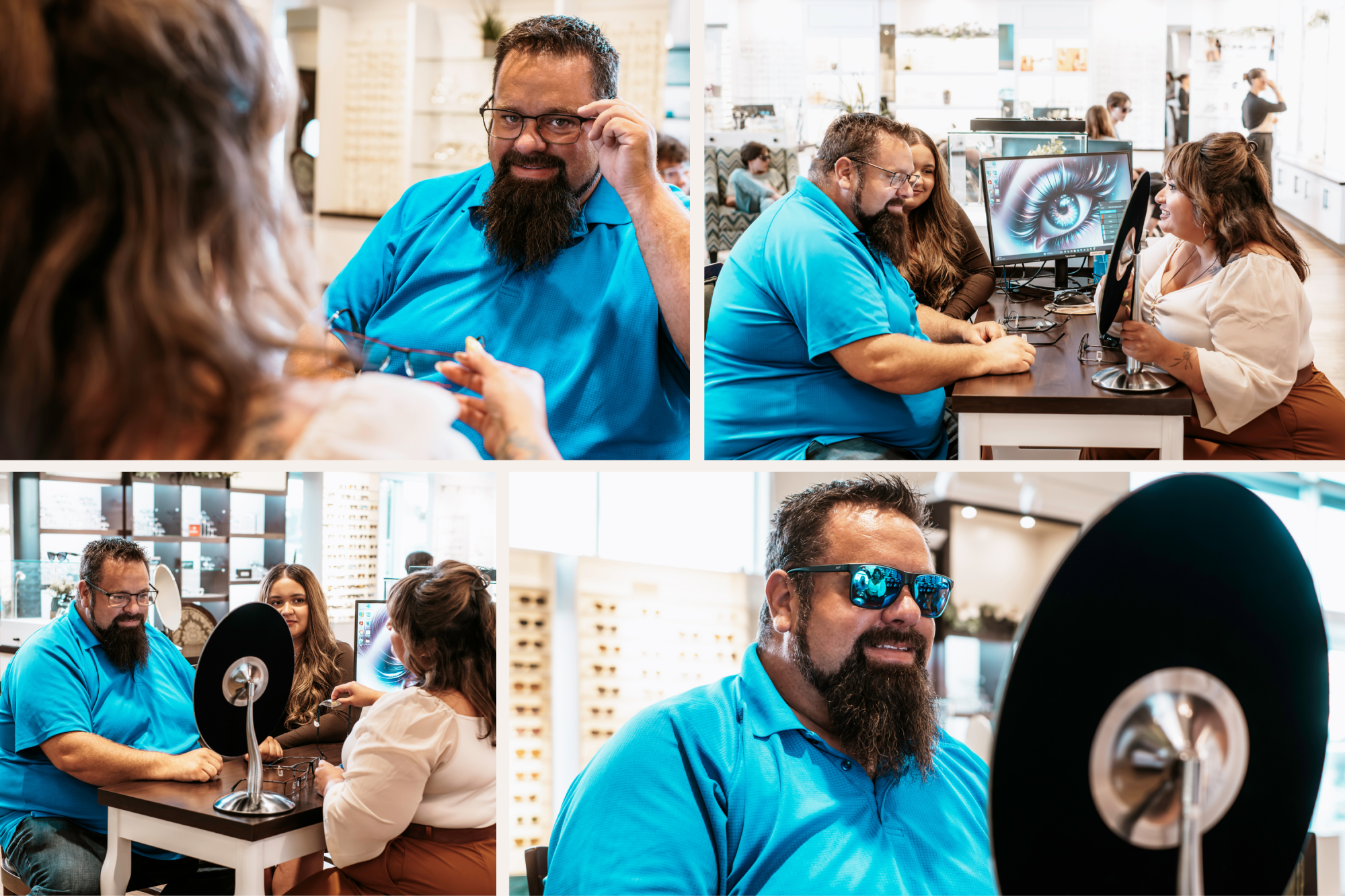 Interior of Aurora Eye Care showing a modern, welcoming clinic environment